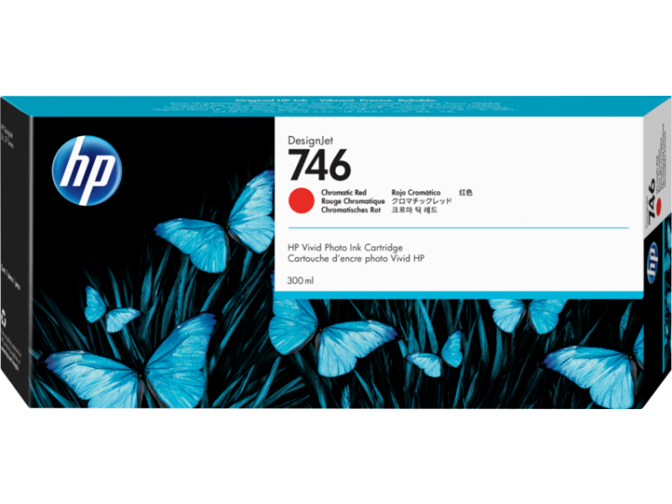 Картридж Cartridge HP 746 для HP DesignJet Z6/Z9+, хроматический красный (300мл)