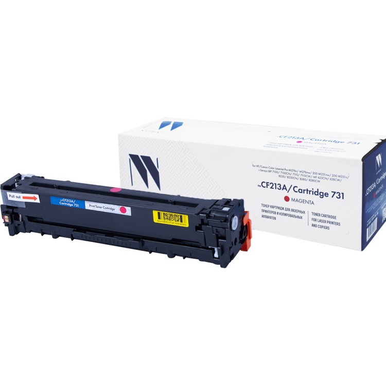 Картридж NVP совместимый NV-CF213A/NV-731 Magenta универсальные для HP/Canon LaserJet Pro 200 color MFP M276n/ MFP M276nw/ 200 M251n/ M251nw/ LBP 7100 i-Sensys 7100CN/ 7110/ 7110CW/ MF 623CN/ 628CW/ 8230/ 8230CN/ 8280/ 8280CW (1800k)