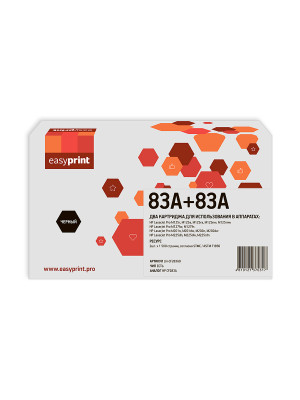 283AD Картридж EasyPrint LH-CF283AD для HP LJ Pro M125nw/M127fw/M201/M225 (2шт.x1500 стр.) черный, с чипом