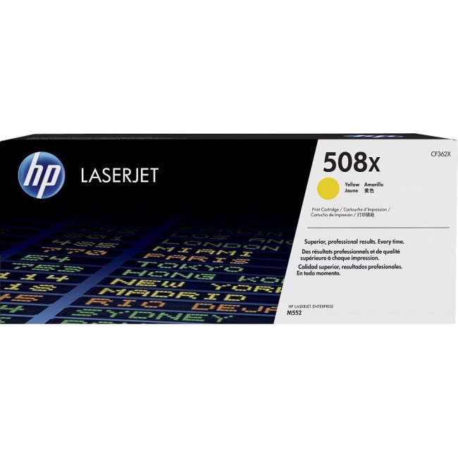 Тонер-картридж HP 508X High Yield Yellow Original LaserJet Toner Cartridge