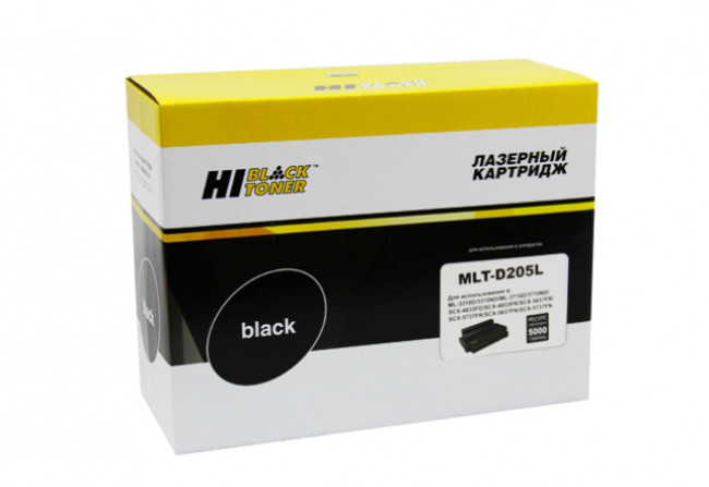 Картридж Hi-Black (HB-MLT-D205L) для Samsung ML-3310D/3310ND/3710D/SCX-4833/5637, 5K Картридж Hi-Black (HB-MLT-D205L) для Samsung ML-3310D/3310ND/3710D/SCX-4833/5637, 5K