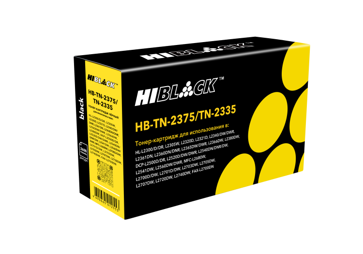 Тонер-картридж Hi-Black (HB-TN-2375/TN-2335) для Brother HL-L2300/2305/2320/2340/2360,2,6K