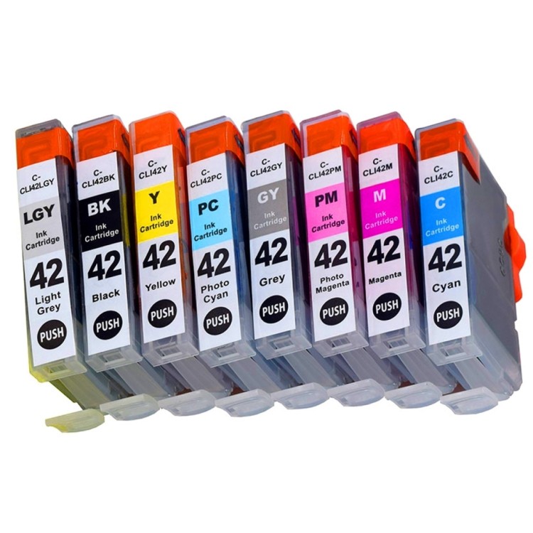 Набор струйных картриджей NV Print для Canon CLI-42 (NV-6384B010) 8 цветов для Canon Pixma PRO-100, 100S совместимый