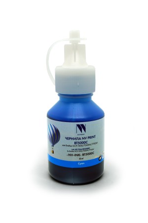 Чернила NV PRINT BT5000C для Brother DCP-T300/T500W/T700W/T220/T226/T310/T420W/T425W/T426W/T428W,T510W/T520W/T710W/T720DW/T725DW/T820DW/T825DW, MFC-T810W/T910DW/T920DW/T925DW/T4500DW, HL-T4000DW (50 мл) Cyan совместимые