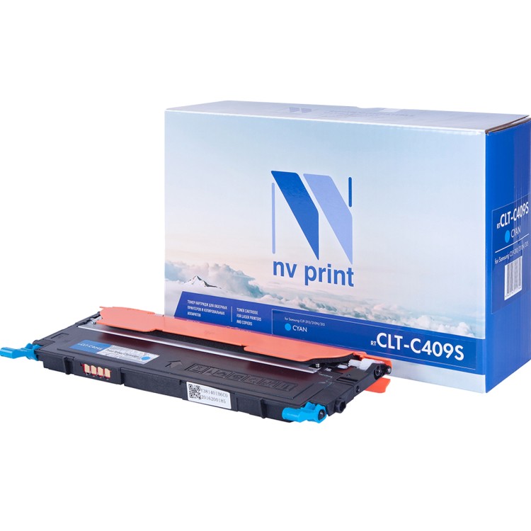 Картридж NVP совместимый NV-CLT-C409S Cyan для Samsung CLP 310/ 310N/ 315/ 315N/ 315W/ CLX 3170/ 3170N/ 3170FN/ 3175/ 3175FN/ 3175FW/ 3175N (1000k)