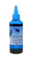 Чернила NV PRINT универсальные на водной основе NV-INK100ULC для аппаратов Сanon/Epson/НР/Brother (100 ml) Light Cyan совместимые