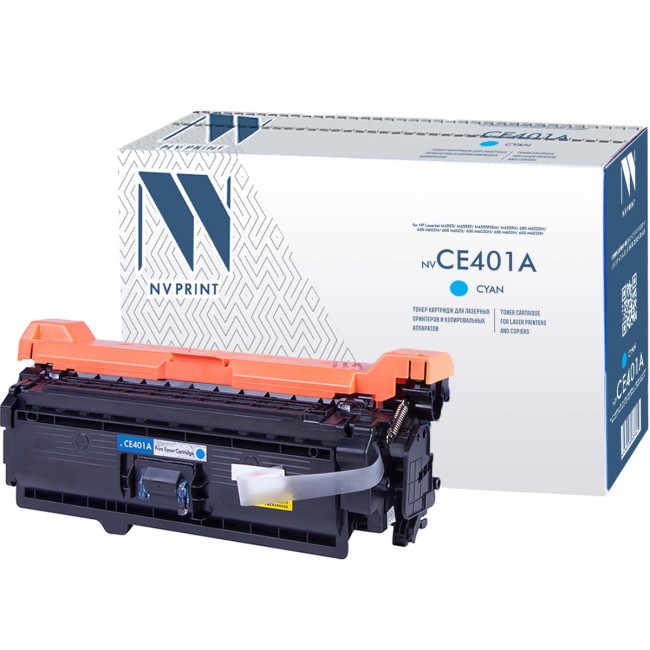 Картридж NVP совместимый NV-CE401A Cyan для HP Color LaserJet 500 M575dn/ 500 M575f/ M575c/ 500 M551dn/ 500 M551n/ 500 M551xh/ 500 M570dn/ 500 M570dw (6000k)