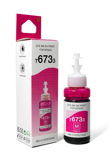 Чернила NVP T6733 (NV-C13T67334A) для аппаратов Epson (70 ml) Magenta (в коробке) совместимые