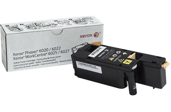 Принт-картридж Phaser 6020/6022/WC 6025/6027, 1K (О) желтый 106R02762