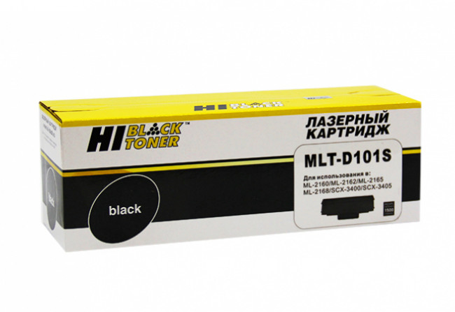 Картридж Hi-Black (HB-MLT-D101S) для Samsung ML-2160/2162/2165/2166W/SCX3400/3406W, 1,5K Картридж Hi-Black (HB-MLT-D101S) для Samsung ML-2160/2162/2165/2166W/SCX3400/3406W, 1,5K