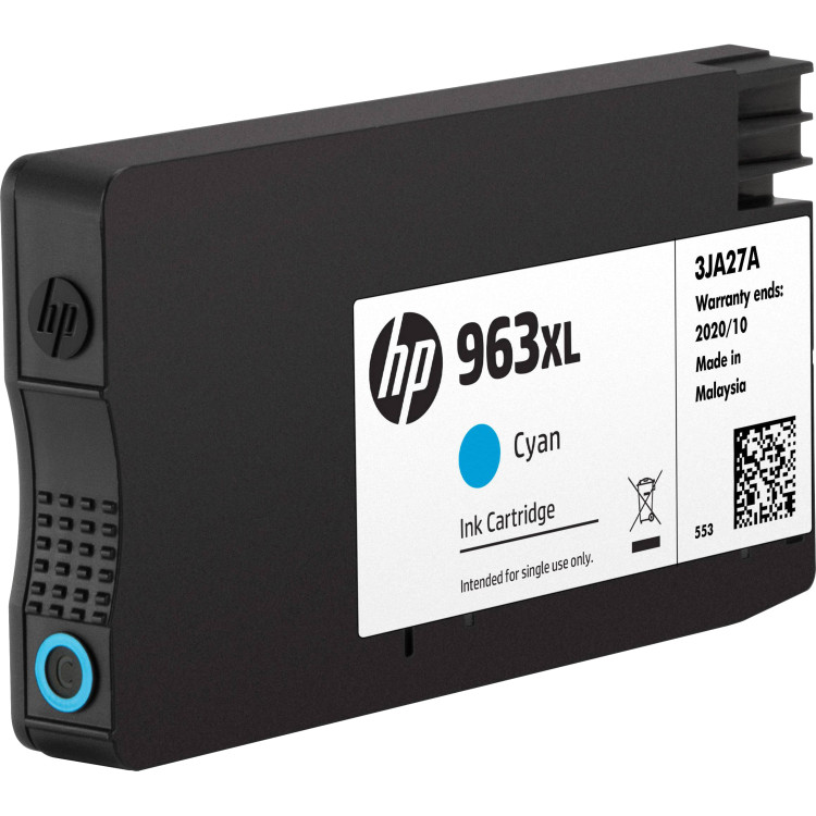 Картридж 963XL для HP OfficeJet Pro 901x/902x/HP, 1,6К (О) голубой 3JA27AE