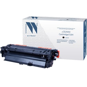 Картридж NVP совместимый NV-CE250X/NV-723H Black универсальные для HP/Canon Color LaserJet CP3525/ CP3525n/ CP3525dn/ CP3525x/ LBP 7750 i-Sensys 7750cd/ 7750Cdn (10500k)