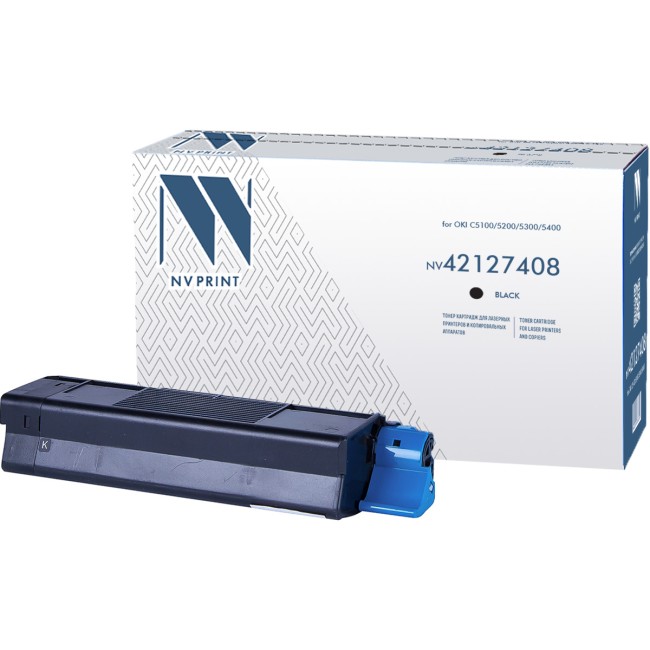 Картридж NVP совместимый NV-42127408 Black для Oki C5100/5200/5300/5400 (5000k)