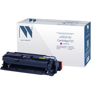Картридж NVP совместимый NV-CE253A/NV-723 Magenta универсальные для HP/Canon Color LaserJet CP3525/ CP3525n/ CP3525dn/ CP3525x/ LBP 7750 i-Sensys 7750cd/ 7750Cdn (7000k)