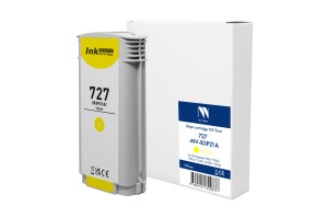 Струйный картридж NV Print 727 (NV-B3P21A) Yellow для HP DesignJet T920/T930/T1500/T1530/T2500/T2530 (130 мл) совместимый