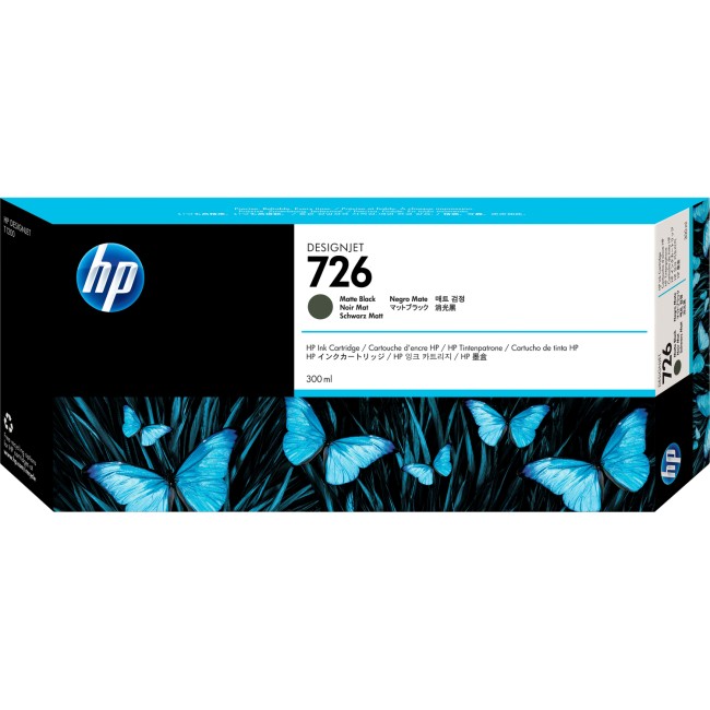 Картридж HP 726 300-ml Matte Black Ink Cartridge