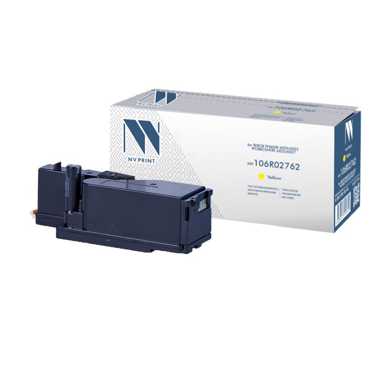 Картридж NVP совместимый NV-106R02762 Yellow для Xerox Phaser 6020/6022/ / WorkCentre 6025/6027 (1000k)