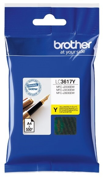 Brother LC-3617Y Картридж струйный для MFC-J3530DW/3930DW жёлтый (550 стр.)
