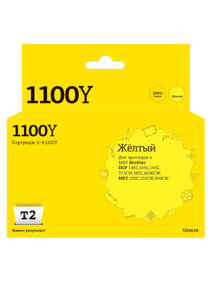 IC-B1100Y Картридж T2 для Brother DCP-145C/165C/385C/6690CW/MFC-250C/990CW, желтый