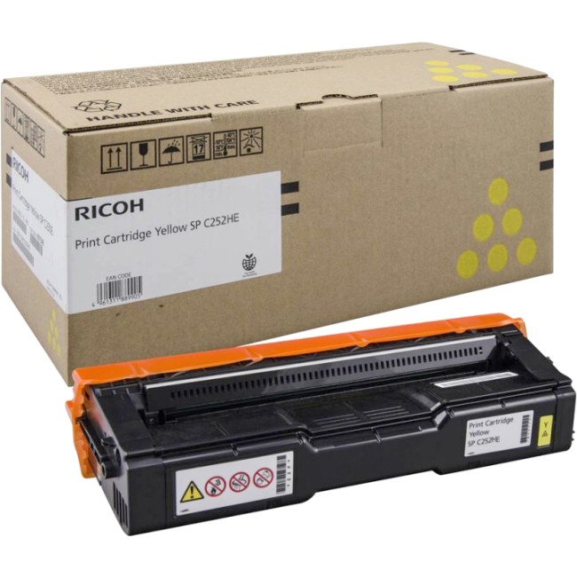 Принт-картридж высокой емкости, желтый, тип SPC252HE Print Cartridge Yellow SP C252HE