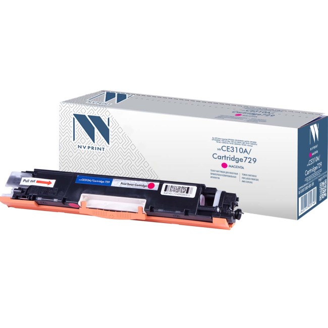 Картридж NVP совместимый NV-CE313A/NV-729 Magenta для HP Color LaserJet CP1025/ CP1025nw/ M275/ CP1025/ CP1025nw/ 100 M175a/ 100 M175nw/ LBP 7010 i-Sensys/ 7010C i-Sensys/ 7018 i-Sensys/ 7018C i-Sensys (1000k)