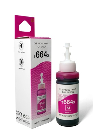 Чернила NVP T6643 (NV-C13T66434A) для аппаратов Epson (70 ml) Magenta (в коробке) совместимые