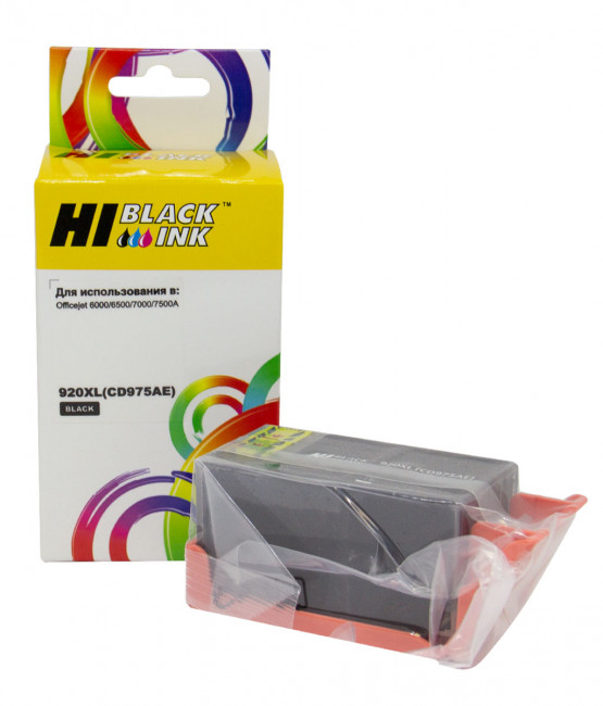 Картридж Hi-Black (HB-CD975AE) для HP Officejet 6000/6500/7000, №920XL, Bk Картридж Hi-Black (HB-CD975AE) для HP Officejet 6000/6500/7000, №920XL, Bk