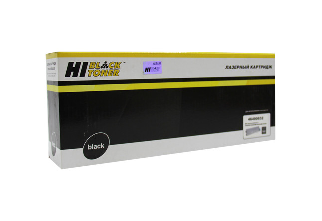 Тонер-картридж Hi-Black (HB-46490632) для OKI C532/C542/MC573/MC563, Bk, 7K