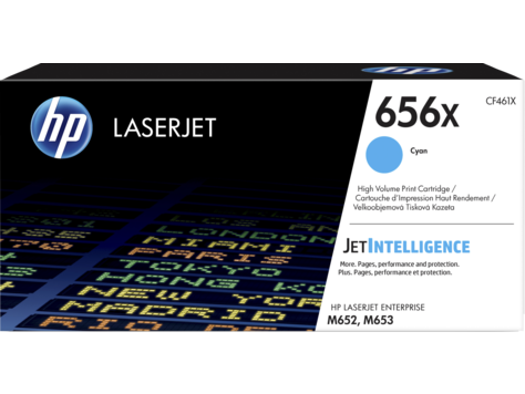 Cartridge HP 656X для CLJ M652/M653, голубой (22 000 стр.)