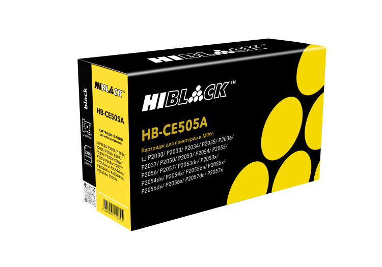 Картридж Hi-Black (HB-CE505A) для HP LJ P2055/P2035/Canon №719, 2,3K