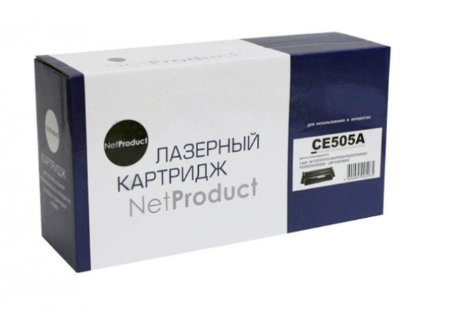 Картридж NetProduct (N-CE505A) для HP LJ P2055/P2035/Canon №719, 2,3K Картридж NetProduct (N-CE505A) для HP LJ P2055/P2035/Canon №719, 2,3K