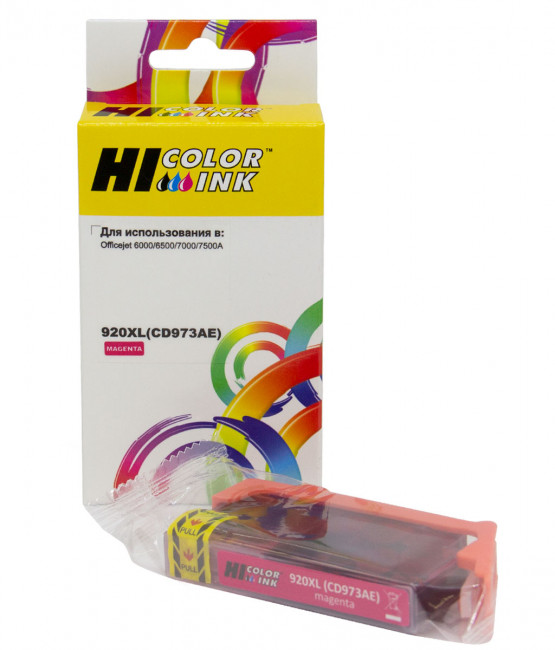 Картридж Hi-Black (HB-CD973AE) для HP Officejet 6000/6500/7000, №920XL, M Картридж Hi-Black (HB-CD973AE) для HP Officejet 6000/6500/7000, №920XL, M