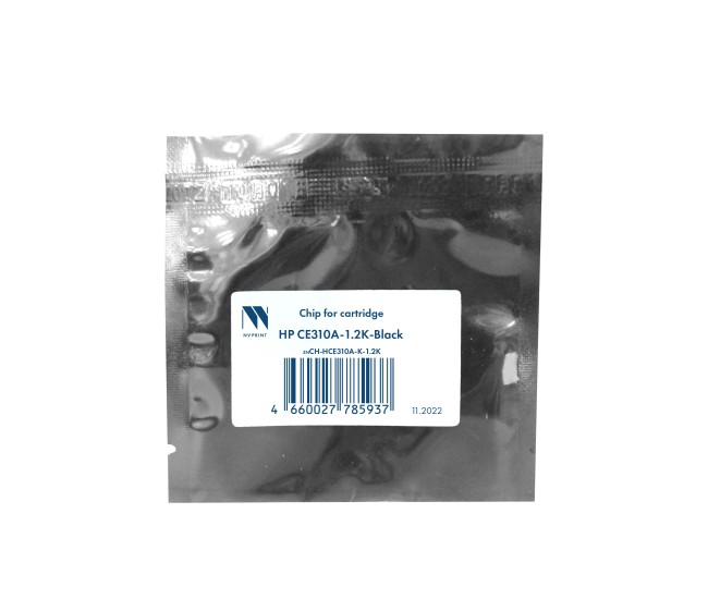Чип NVP для картриджа HP CE310A Black, 1.2K для CLJ CP1025/CP1025nw /Canon 729  совместимый