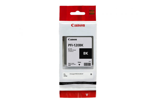 Картридж PFI-120BK Canon TM-200/205/300/305,  130 мл  (О) black 2885C001