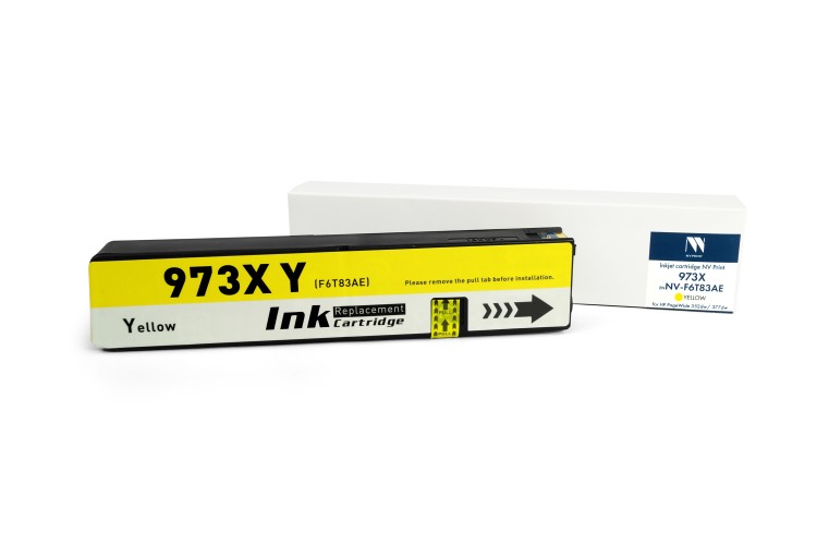 Струйный картридж NV Print 973X (NV-F6T83AE ) Yellow для HP PageWide 352dw/377dw/Pro 452d/477/552/577/Managed P55250dw/ P57750dw (7000 стр) совместимый