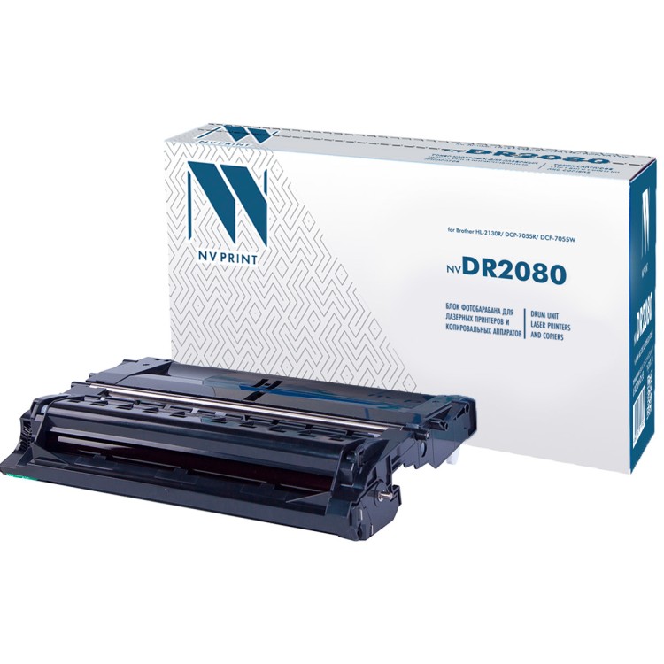 Блок фотобарабана NVP совместимый NV-DR-2080 для Brother HL-2130R/ DCP-7055R/ DCP-7055W (12000k)