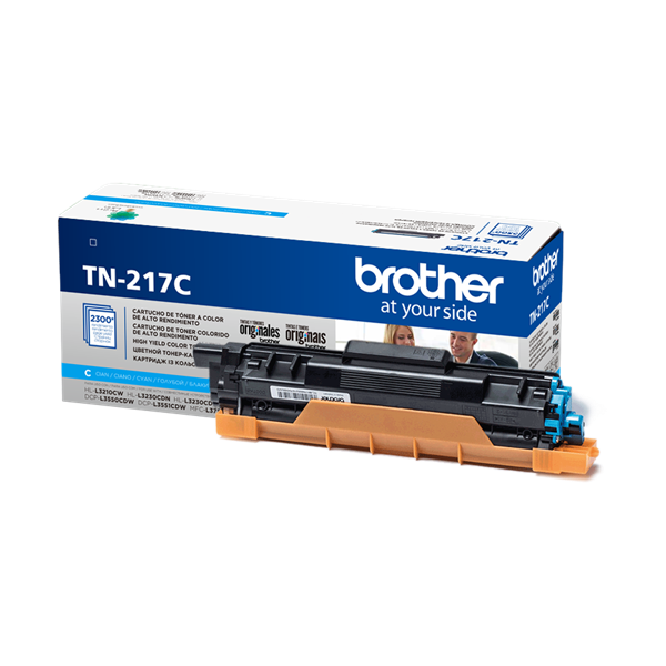 Brother TN-217C Тонер-картридж для HL-L3230CDW/DCP-L3550CDW/MFC-L3770CDW голубой (2300 стр.)
