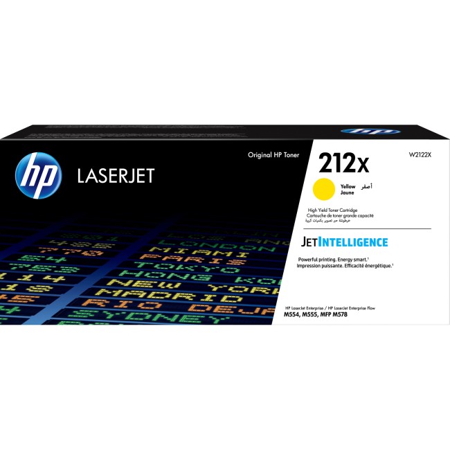 Тонер-картридж HP 212X High Yield Yellow Original LaserJet Toner Cartridge