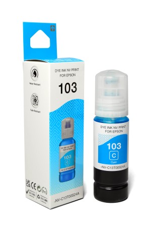 Чернила NVP 103 (NV-C13T00S24A) для Epson L1110, L3100 (70 мл) Cyan (в коробке) совместимые