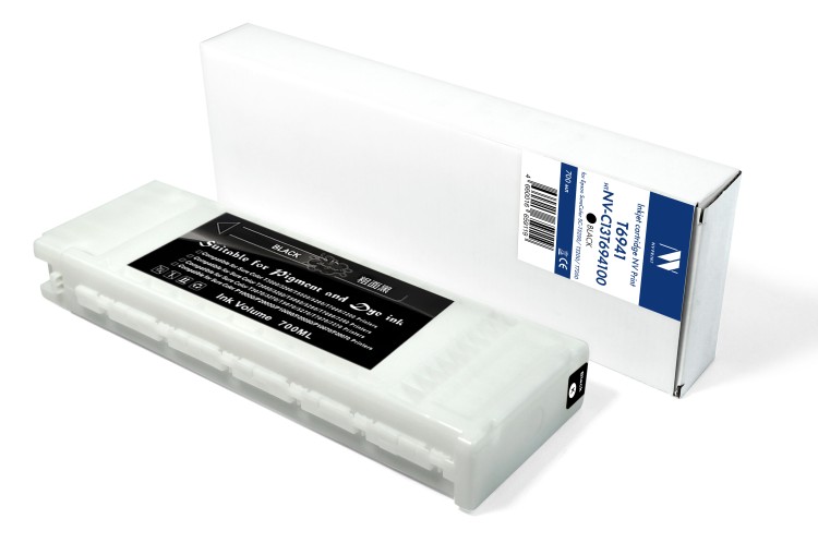 Струйный картридж NV Print T6941 (NV-C13T694100) Black для Epson SureColor SC-T5200/T3200/T7200 (700 мл) совместимый