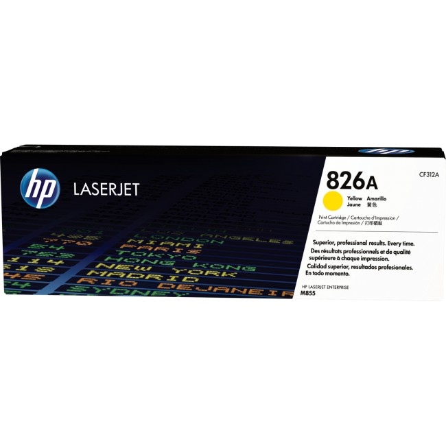 Тонер-картридж HP 826A Yellow LaserJet Toner Cartridge