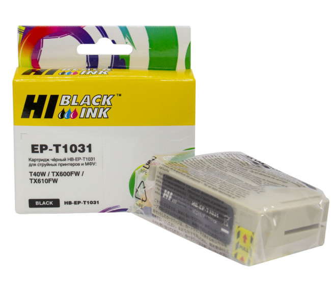 Картридж Hi-Black (EPT1031) для Epson Stylus Office T40/TX510/TX510fn/TX600, Black Картридж Hi-Black (EPT1031) для Epson Stylus Office T40/TX510/TX510fn/TX600, Black