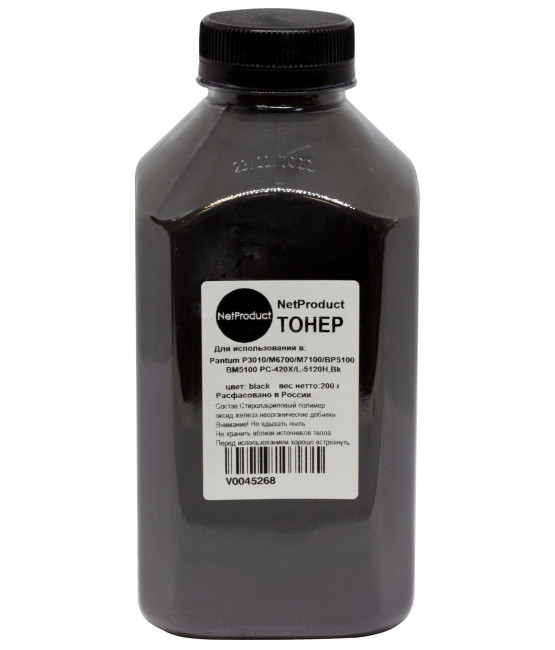 Tонер NetProduct для P3010/M6700/M7100/ BP5100/BM5100 TL-420X/TL-5120Н,Bk, 200г, банка