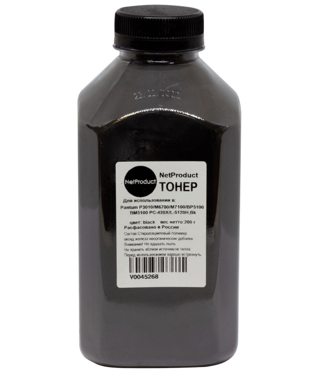 Tонер NetProduct для P3010/M6700/M7100/ BP5100/BM5100 TL-420X/TL-5120Н,Bk, 200г, банка