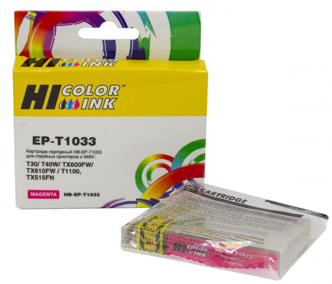 Картридж Hi-Black (EPT1033) для Epson Stylus Office T40/TX510/TX510fn/TX600, Magenta