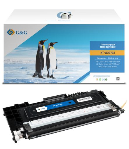 Cartridge G&G 117A для HP CLJ 179/178/150, с чипом (1 000стр.), черный (аналог W2070A)