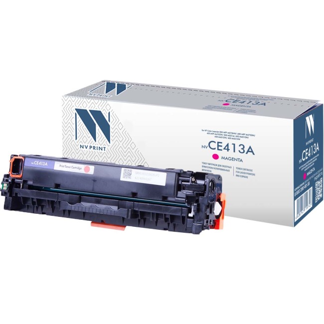 Картридж NVP совместимый NV-CE413A Magenta для HP Color LaserJet 300 MFP M375nw/ 400 MFP M475dn/ 400 MFP M475dw/ 300 M351a/ 400 M451dn/ 400 M451dw/ 400 M451nw (2600k)