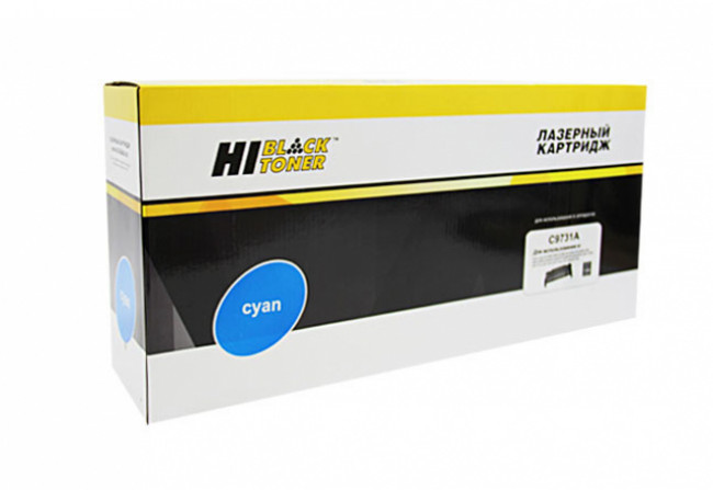 Картридж Hi-Black (HB-C9731A) для HP CLJ 5500/5550, C, 12K