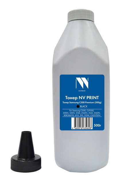 Тонер NVP для Samsung C300/CLP300/300N/350N/2160/2160N/3160/3160N/XEROX6110/6115/310/315W/CLX3175FN Premium (500 г) Black совместимый