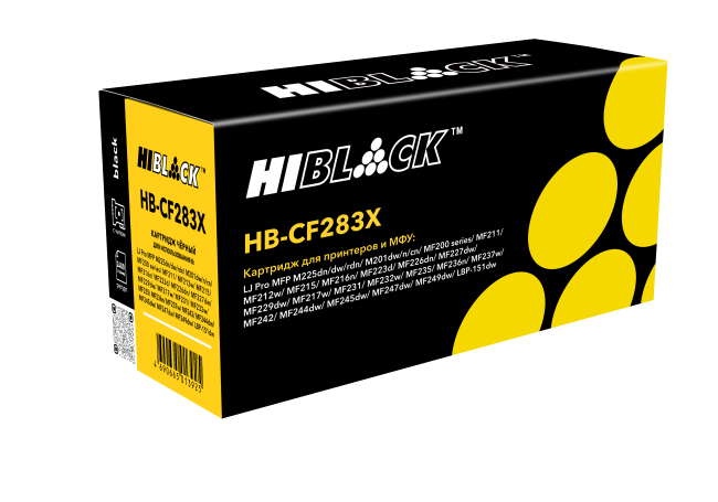 Картридж Hi-Black (HB-CF283X) для HP LJ Pro M225MFP/M201/Canon №737, 2,4K